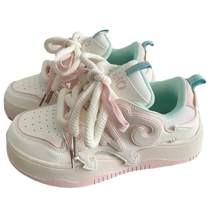 Angelcore Pastel Colors Soft Girl Aesthetic Sneakers Shoes