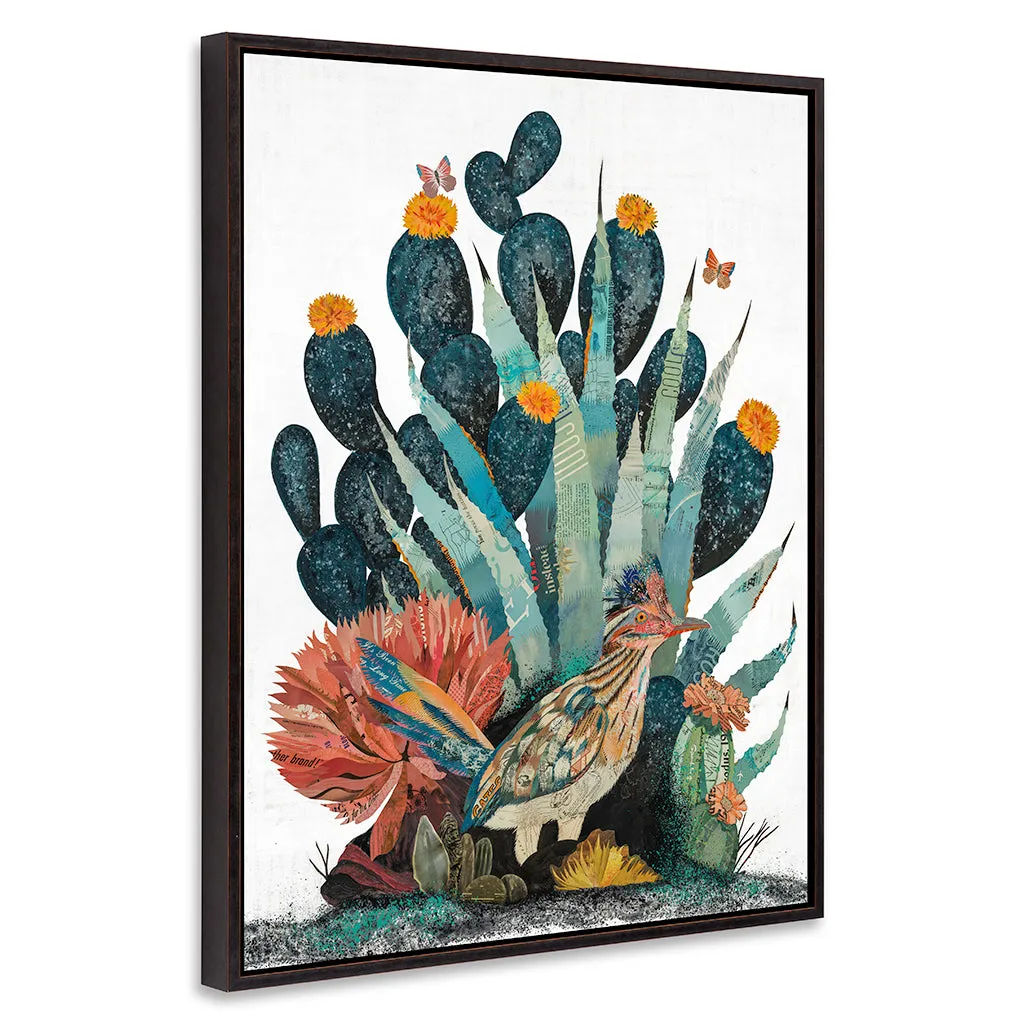 BAJA BACKCOUNTRY (ROADRUNNER) canvas art print with float frame