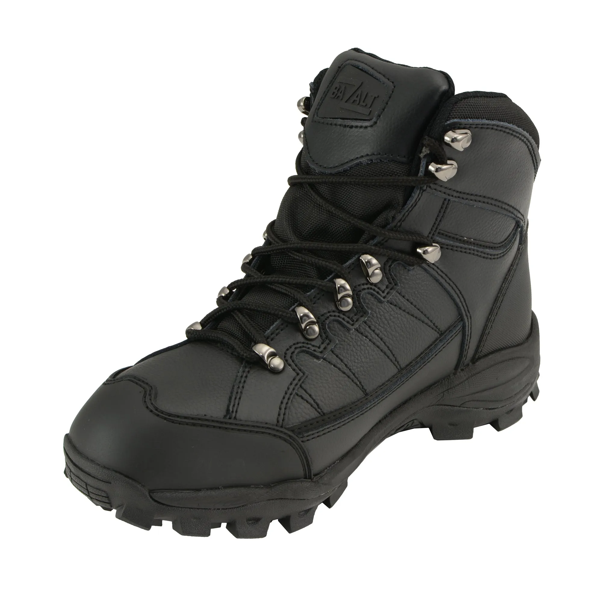 BAZALT-MBM9128-Men's Black Water & Frost Proof Leather Boots-BLK-7