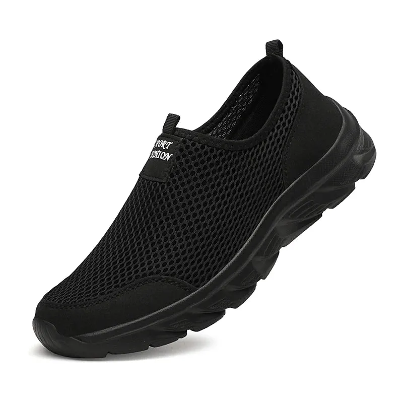 Breathable Summer Summer Sneakers Men Casual Sport Shoes Light Weight Mesh Footwear For Running Slip On Walking Shoes