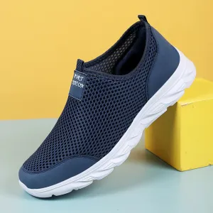 Breathable Summer Summer Sneakers Men Casual Sport Shoes Light Weight Mesh Footwear For Running Slip On Walking Shoes