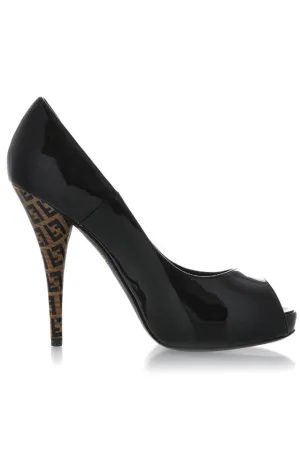 FENDI SPUNTATA VERNICE Peep Toe