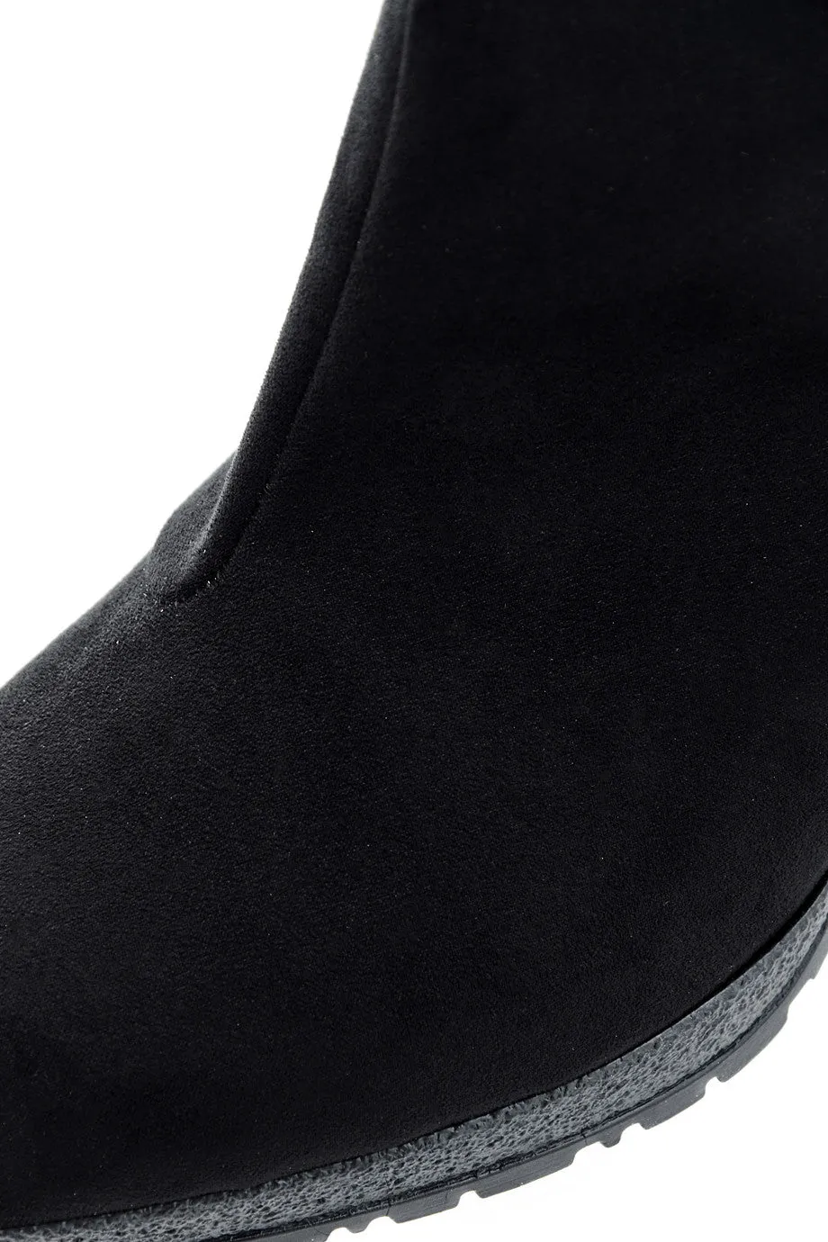 FIORELLA YANA Black Suede Ankle Boots