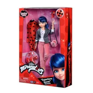 Miraculous Ladybug Superhero Secret Marinette Doll with Outfit