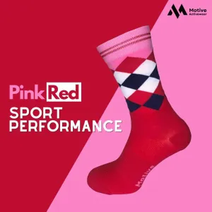 Motive Sock Sport Performance Socks - Red/Pink