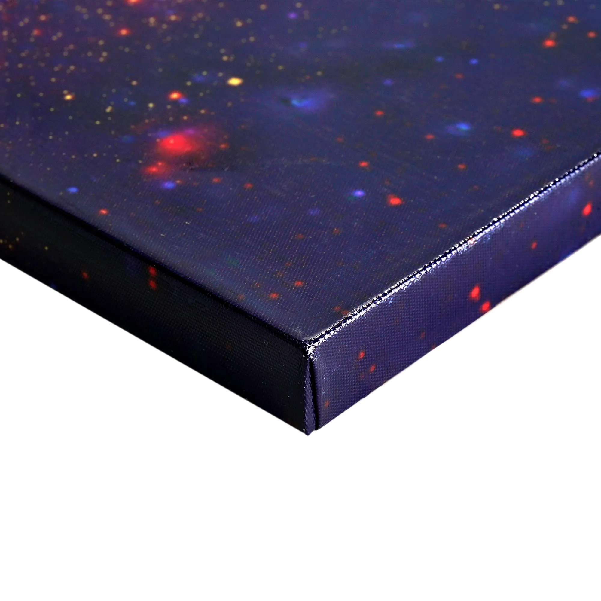 NASA Milky Way Galaxy Glossy Lacquer Canvas Art Print Panel, 48" x 18"