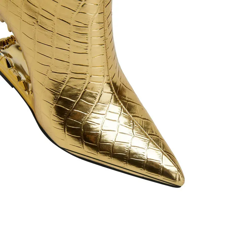 Pre Order:  Gold Tiger Fangs Short Boots