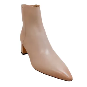 Santoni Tan Leather Habiba Booties