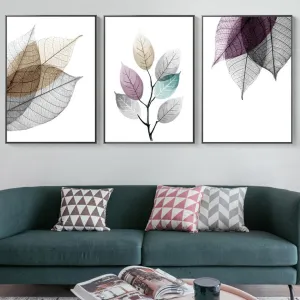 Transparent Leaf Wall Art Prints