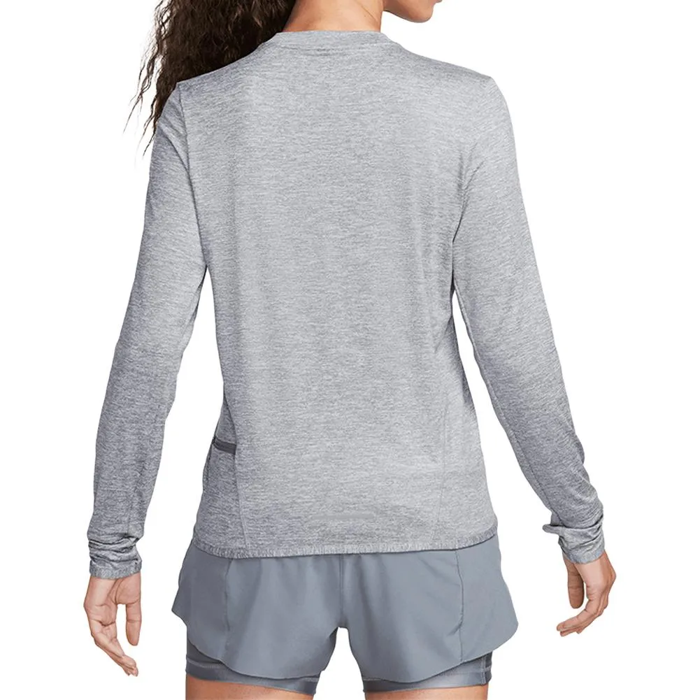 Womens Dri-Fit Swift Element Long Sleeve Top Smoke Grey